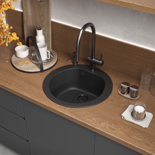 Мойка кухонная Reflexion Core 50-CL RX1350СL уголь